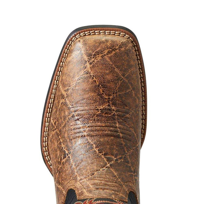 Ariat Men's Brown Sport Elephant Print Square Toe Western Boot