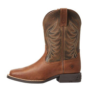 Ariat Childrens Brown Amos Square Toe Western Boot