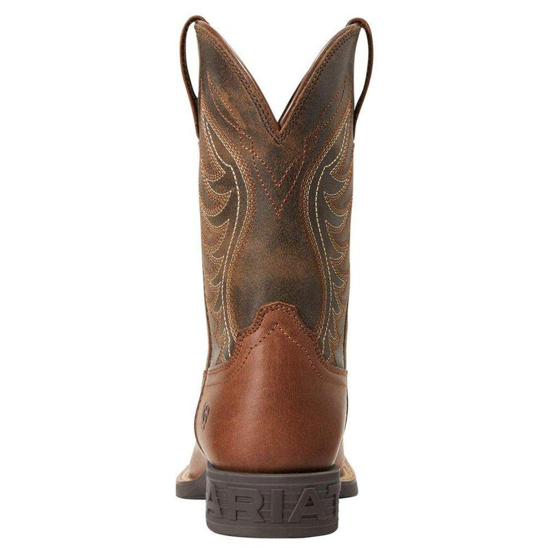 Ariat Childrens Brown Amos Square Toe Western Boot