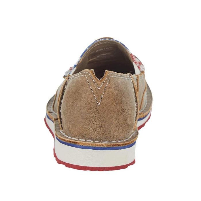 Ariat Womens Crusier Brown Bomber Distressed Flag