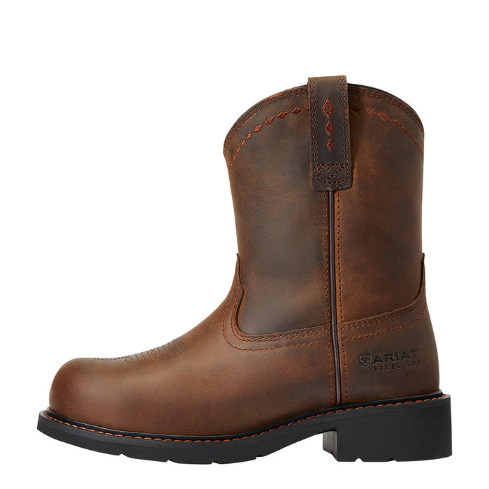 Ariat Women's Brown Fatbaby Steel Toe Work boot