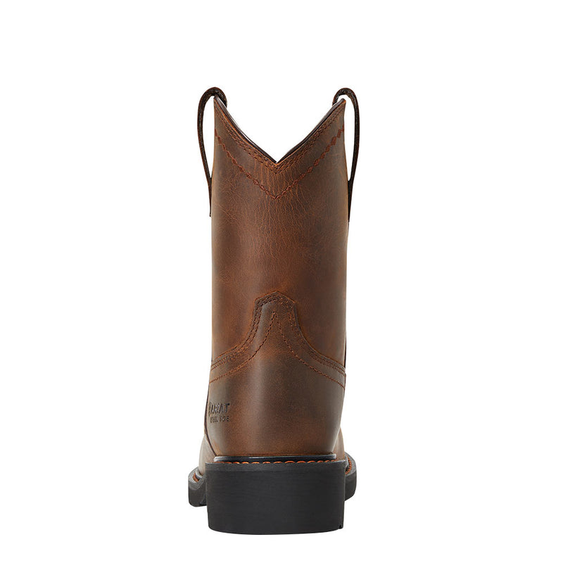 Ariat Women's Brown Fatbaby Steel Toe Work boot