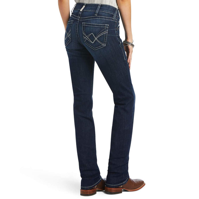 Ariat Women's REAL Mid Rise Clarissa Straight Jean