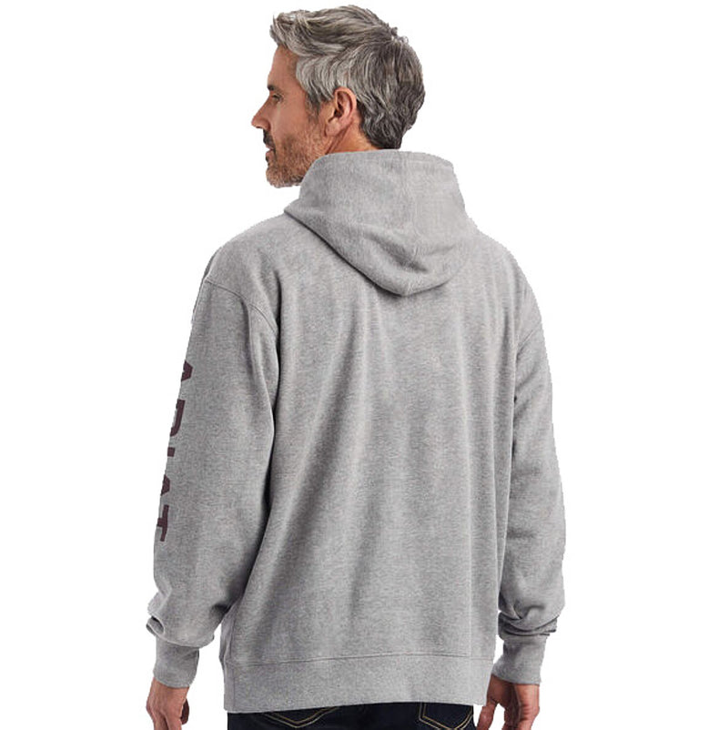 Ariat Men's Logo Hoodie Heather Grey