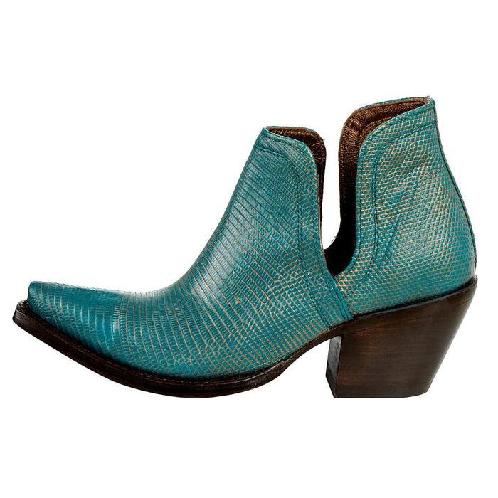 Ariat Women's Turquoise Metallic Lizard Dixon Western Boot