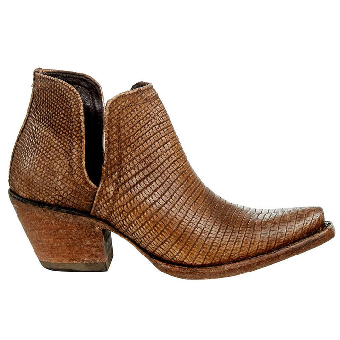 Ariat Women's Naturally Distressed Brown Dixon Lizard Western Boot