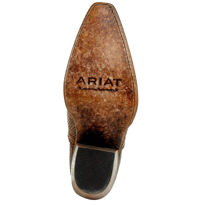 Ariat Women's Naturally Distressed Brown Dixon Lizard Western Boot