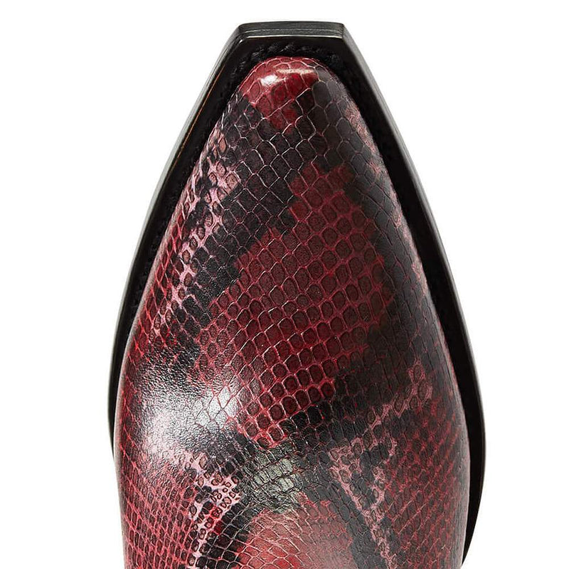 Ariat Womens Red Snake Dixon Bootie 10041030