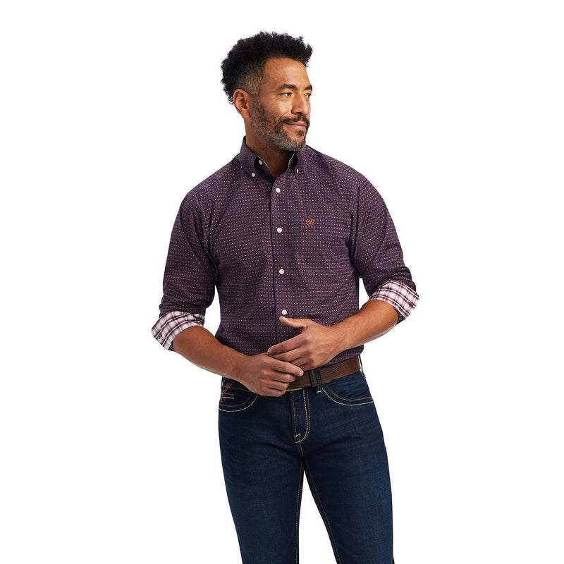 Ariat Mens Dylen Claret Fitted Shirt