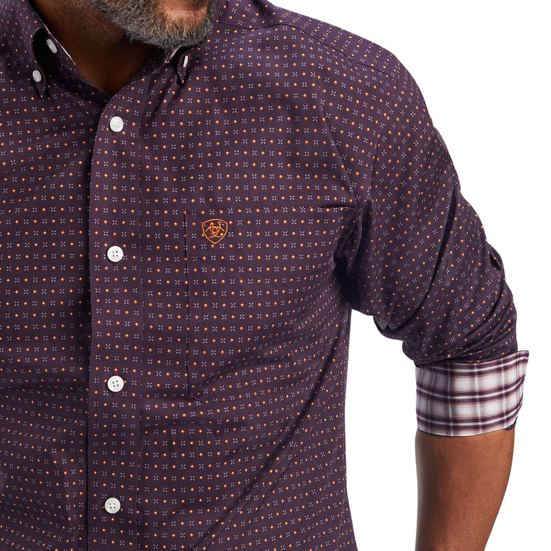 Ariat Mens Dylen Claret Fitted Shirt