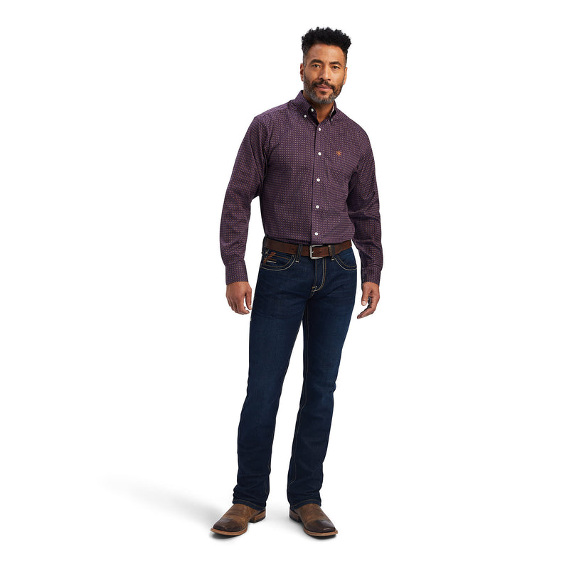 Ariat Mens Dylen Claret Fitted Shirt