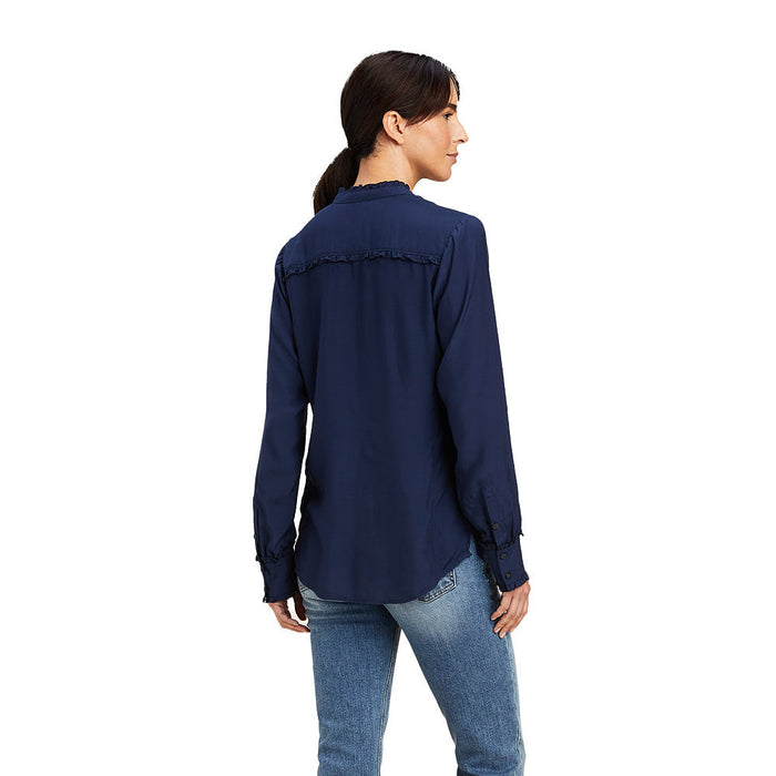 Ariat Womens Navy Clarion Blouse