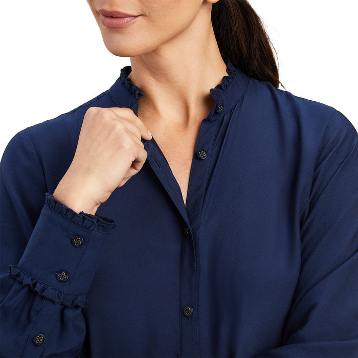 Ariat Womens Navy Clarion Blouse