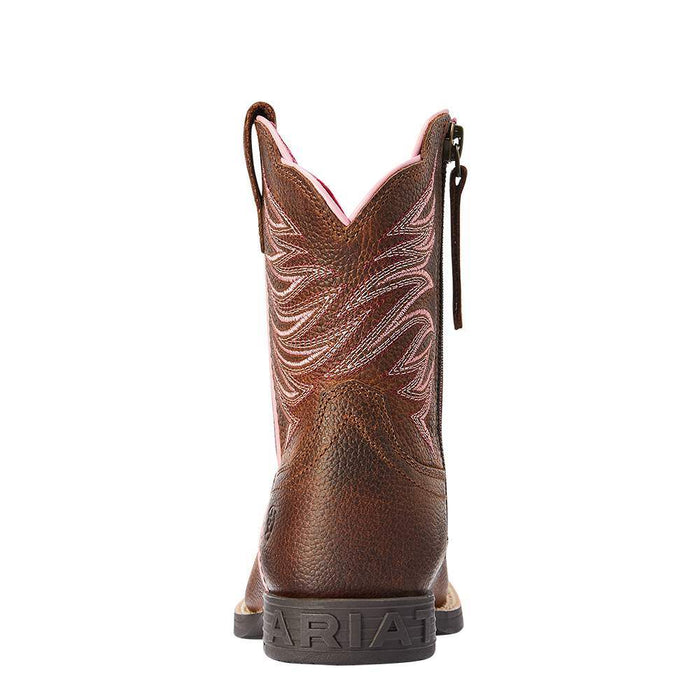 Ariat Kids Rowdy Brown Firecatcher Cowboy Boot