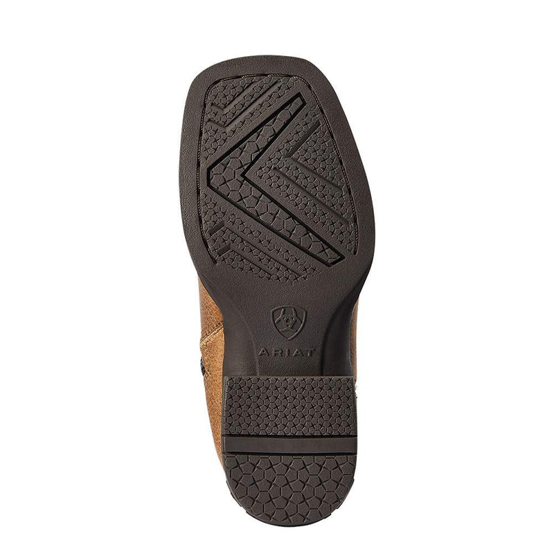 Ariat Kids Distressed Brown Alfalfa Firecatcher Cowboy Boot