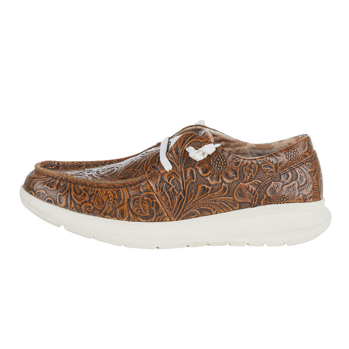 Ariat Women's Brown Floral Emboss Hilo Casual Shoe