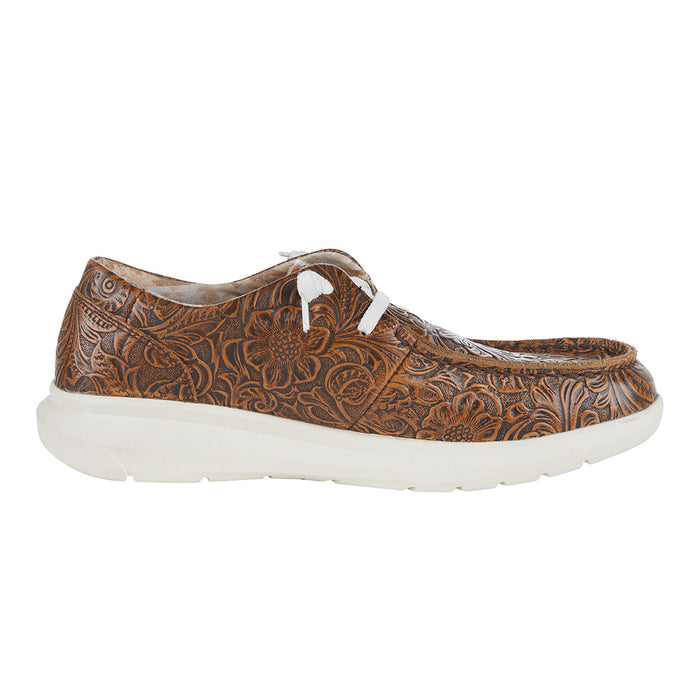 Ariat Women's Brown Floral Emboss Hilo Casual Shoe