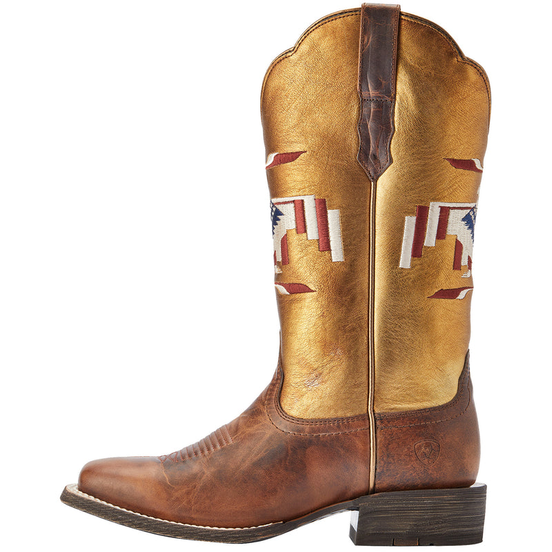Ariat Women's Frontier Tan 12in. Tan Thunderbird Inlay Cowgirl Boot