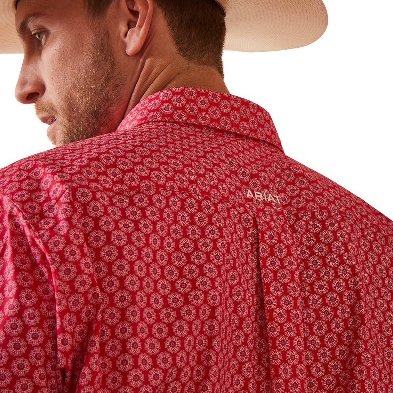 Ariat Mens Neiko Rose Red Shirt