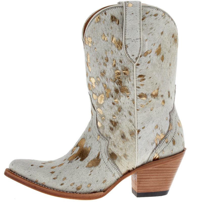 Ariat Women's Bandida White Metallic Hair On Bootie
