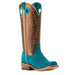 Ariat Womens Futurity Boon Ancient Turqouise Roughout Gilded Mocha Top Boot