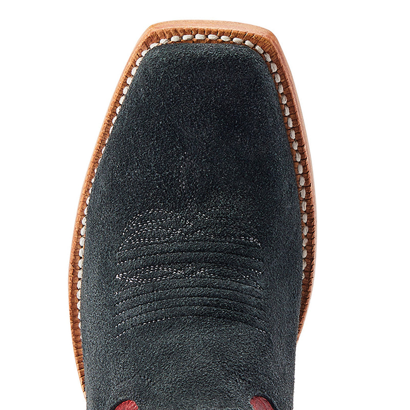 Ariat Women's Futurity Boon Black Roughout Crimson Top Boot