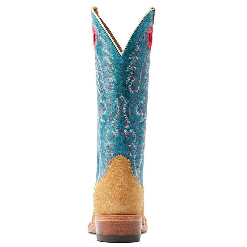 Ariat Women's Futurity Boon Buckskin Roughout Something Borrowed Top Boot