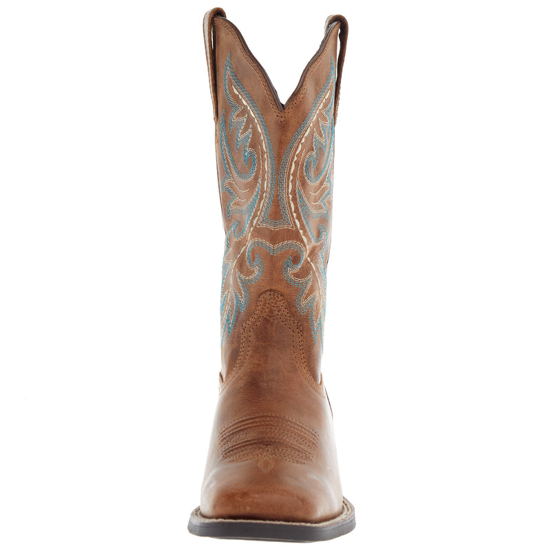 Ariat Women's Round Up Back Zip Desert Sand Western Boot