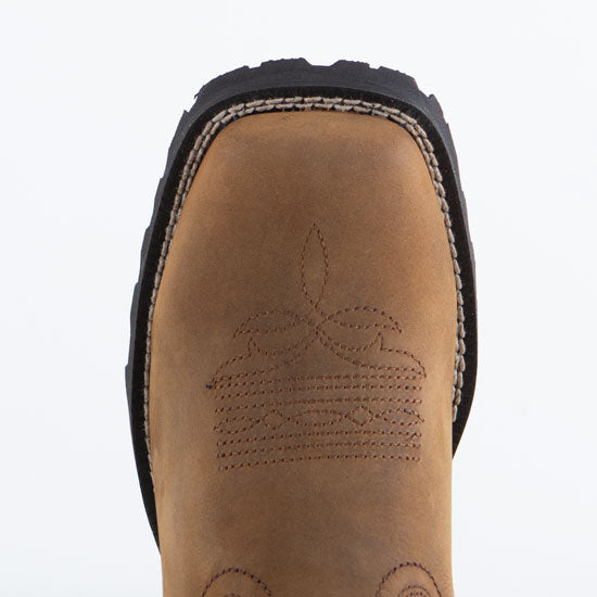 Ariat Women's Unbridled Rancher Waterproof Oily Distressed Tan Western Boot