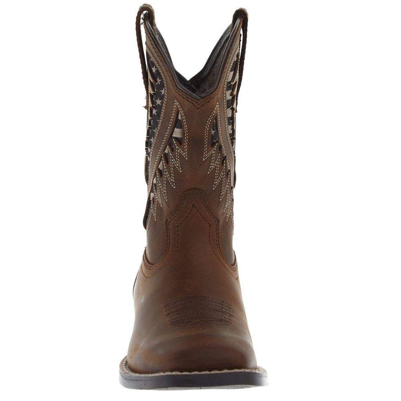 Ariat Kids Quickdraw Venttek Distressed Brown Boot