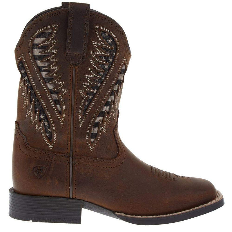 Ariat Kids Quickdraw Venttek Distressed Brown Boot