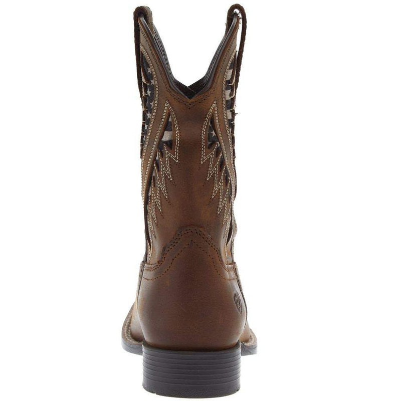Ariat Kids Quickdraw Venttek Distressed Brown Boot