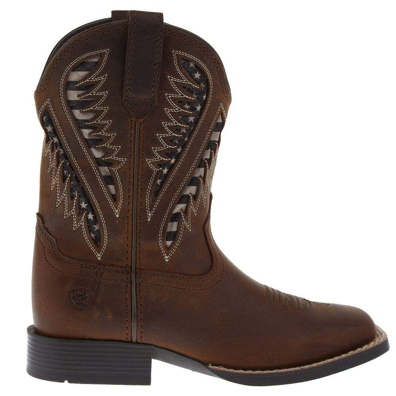 Ariat Kids Quickdraw Venttek Distressed Brown Boot