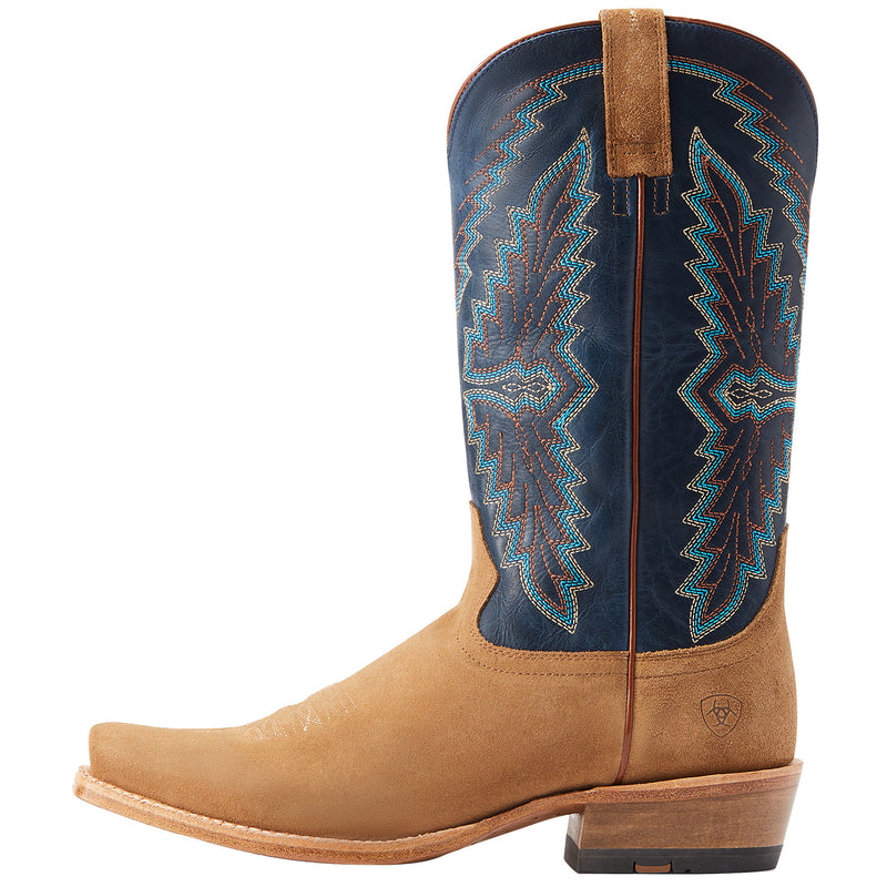 Ariat Mens Futurity Showman Dijon Roughout Navy Top Cutter Toe