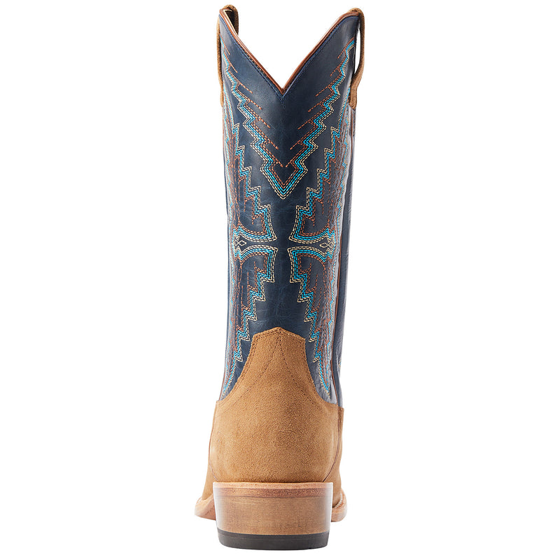 Ariat Mens Futurity Showman Dijon Roughout Navy Top Cutter Toe