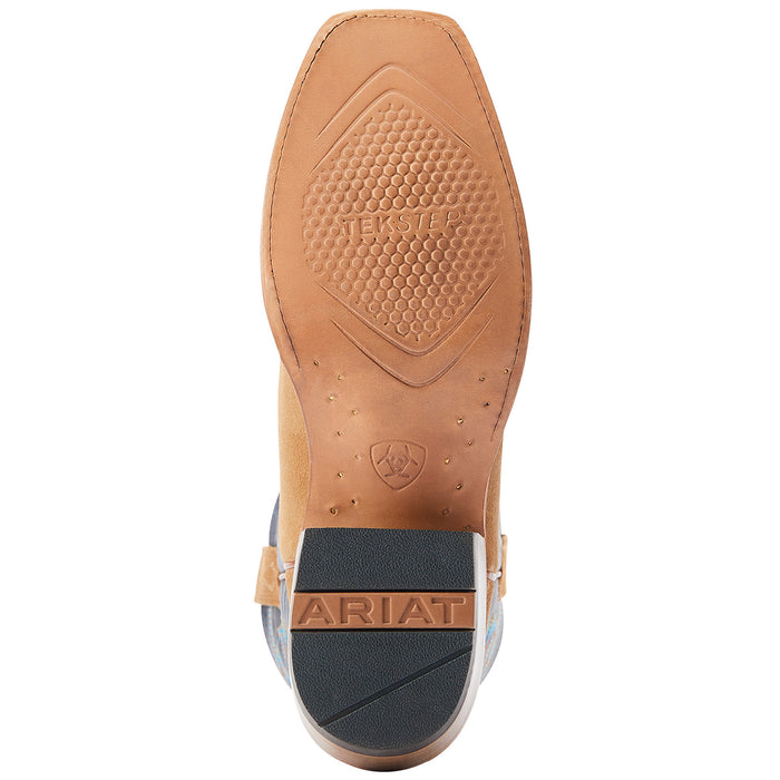 Ariat Mens Futurity Showman Dijon Roughout Navy Top Cutter Toe