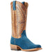 Ariat Men's Futurity Showman Navy Roughout Brown Top Cowboy Boot
