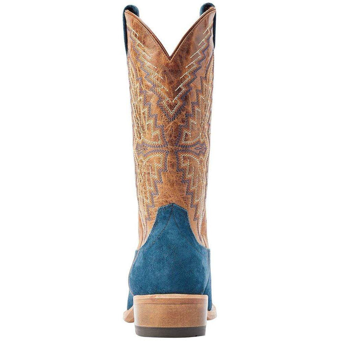 Ariat Men's Futurity Showman Navy Roughout Brown Top Cowboy Boot