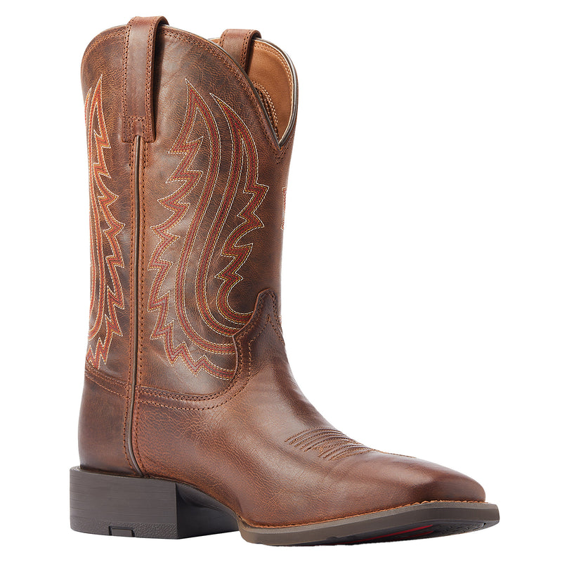 Ariat Men's Sport Big Country Almond Buff Square Toe Boot