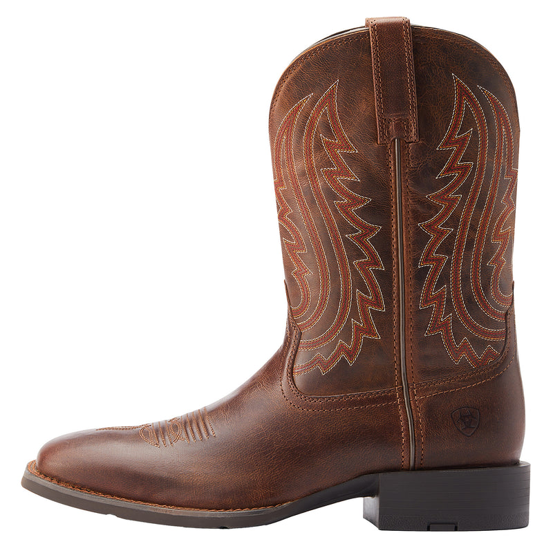 Ariat Men's Sport Big Country Almond Buff Square Toe Boot