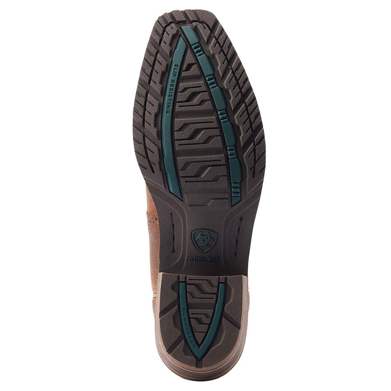 Ariat Men's Hybrid Roughstock Sorrel Crunch Square Toe Boot