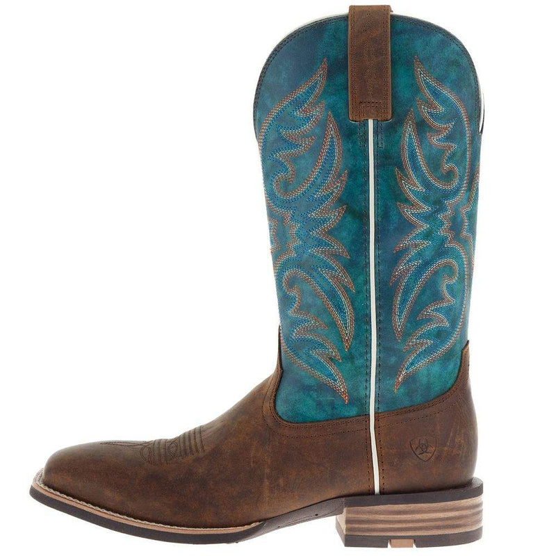 Ariat Men's Ricochet Aged Tan Mystic Teal Square Toe