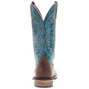 Ariat Men's Ricochet Aged Tan Mystic Teal Square Toe