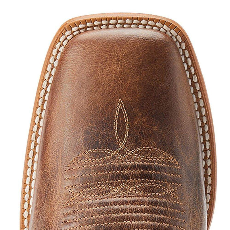 Ariat Men's Wiley Pecan Brown Coastal Cream Cowboy Boot