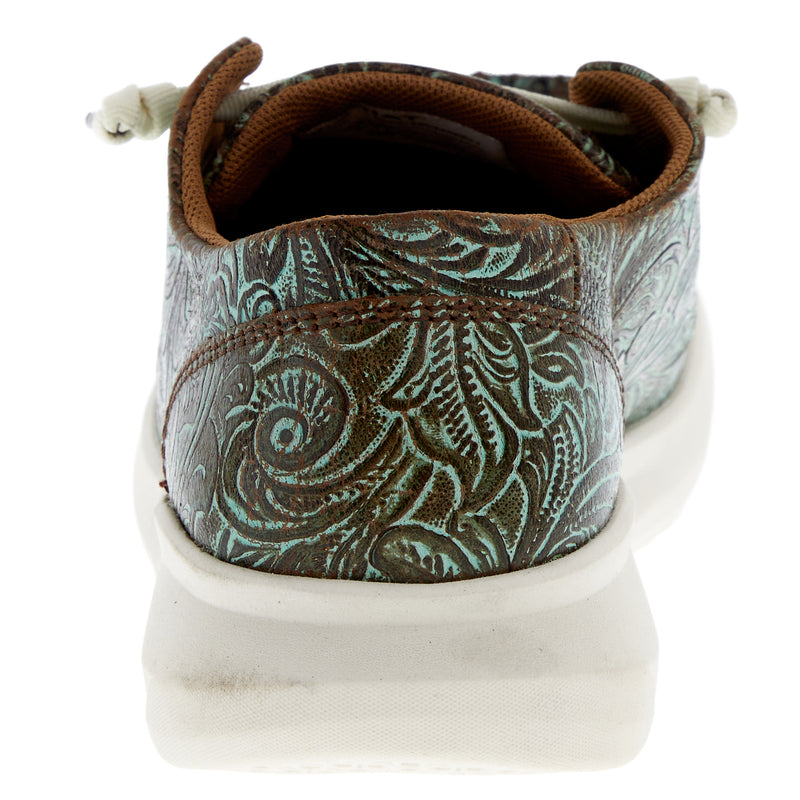 Ariat Women's Vintage Turquoise Floral Embossed Hilo Casual