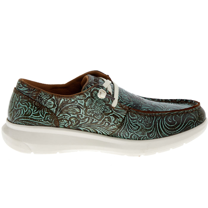 Ariat Women's Vintage Turquoise Floral Embossed Hilo Casual