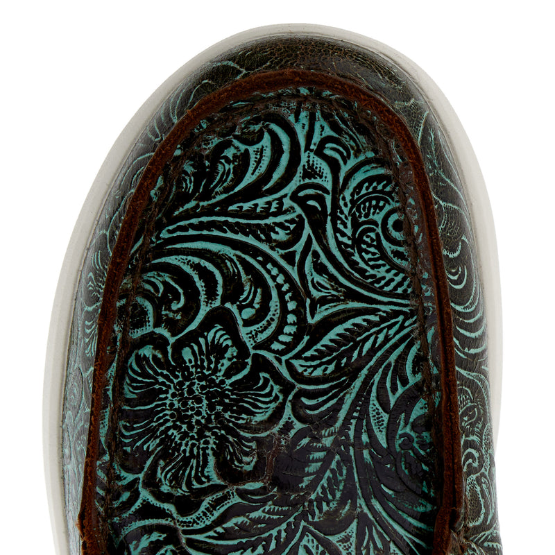 Ariat Women's Vintage Turquoise Floral Embossed Hilo Casual