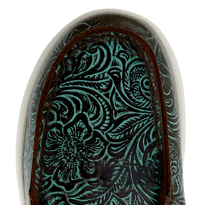 Ariat Women's Vintage Turquoise Floral Embossed Hilo Casual