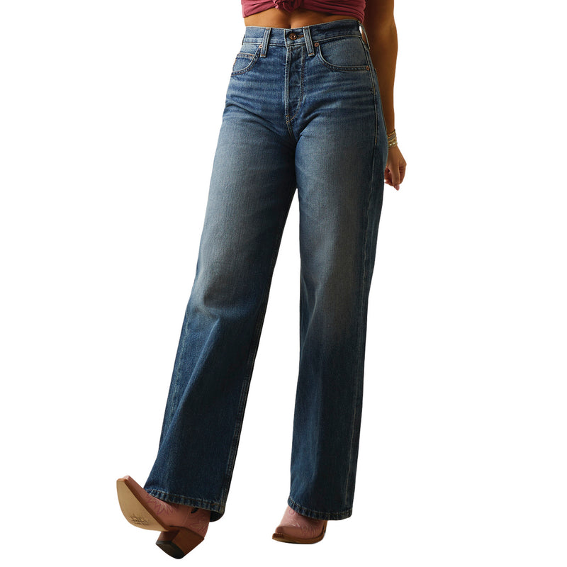 Ariat Women's Ultra High Rise Tomboy Wide Jean Moana