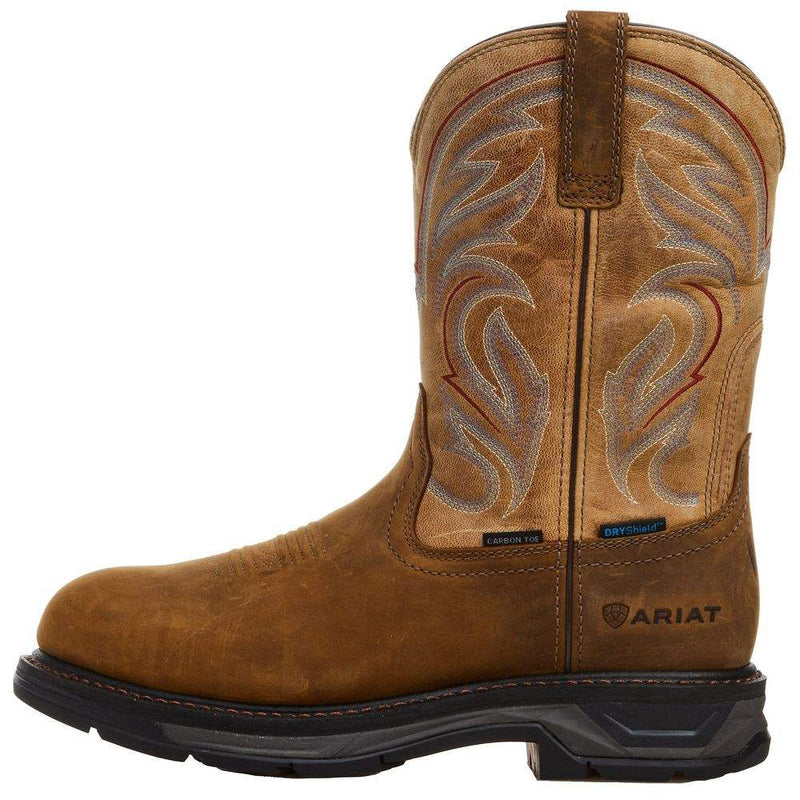 Ariat Men's Workhog XT H2O Distressed Bravo Brown Carbon Toe Work Boot